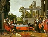 Air Canvas Paintings - Banquet in the Open Air